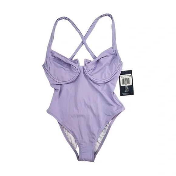 NWT New Coco Reef Lavender One-Piece Swimsuit 32 DD‎ - Picture 2 of 6